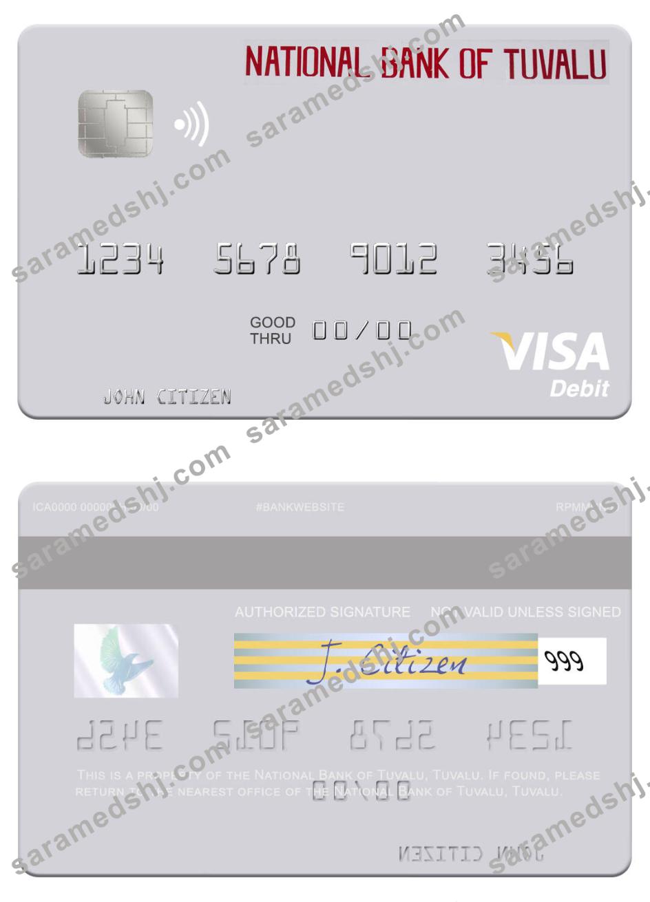 Tuvalu National Bank of Tuvalu visa debit card